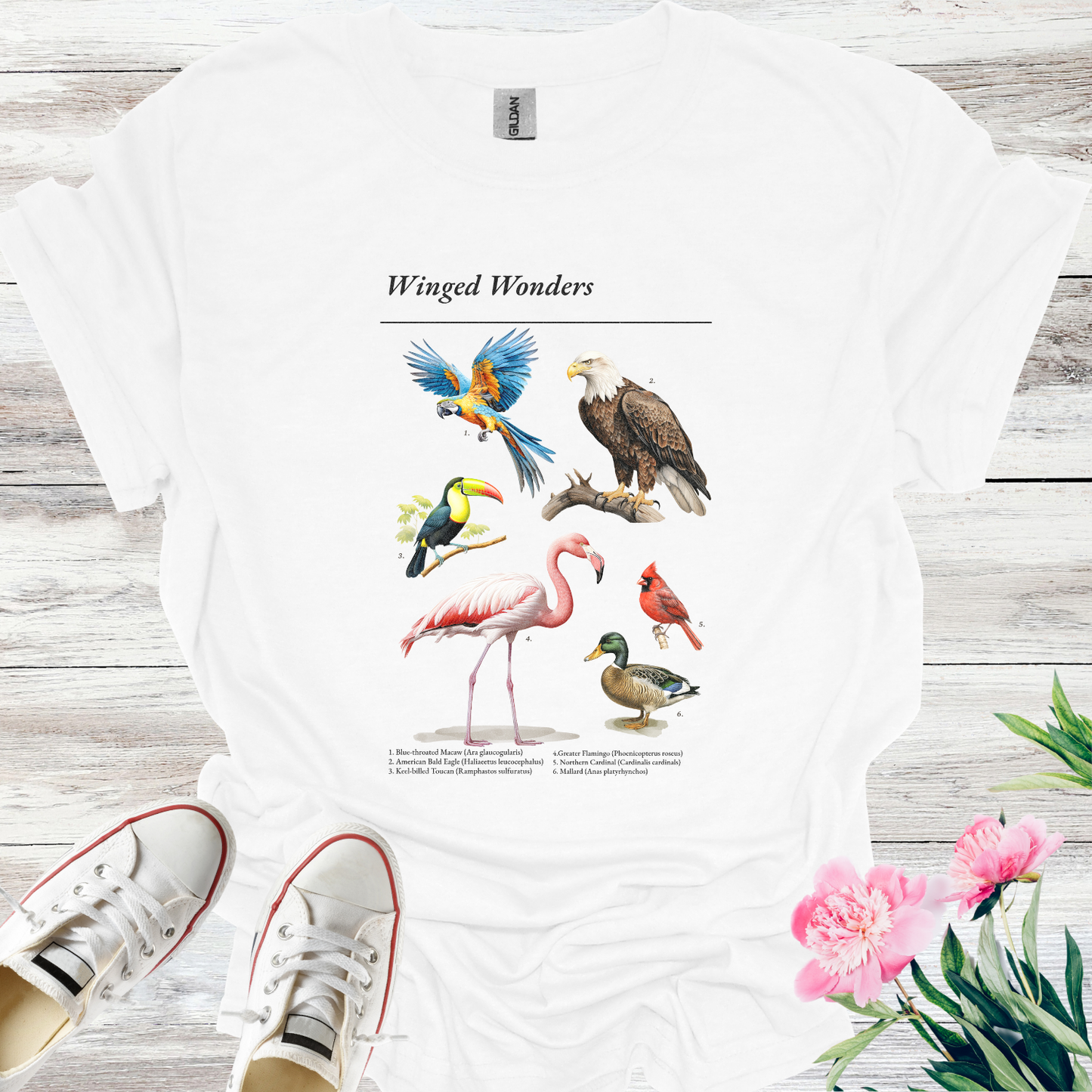 Winged Wonders T-shirts / Birdwatching T-shirt