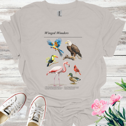 Winged Wonders T-shirts / Birdwatching T-shirt