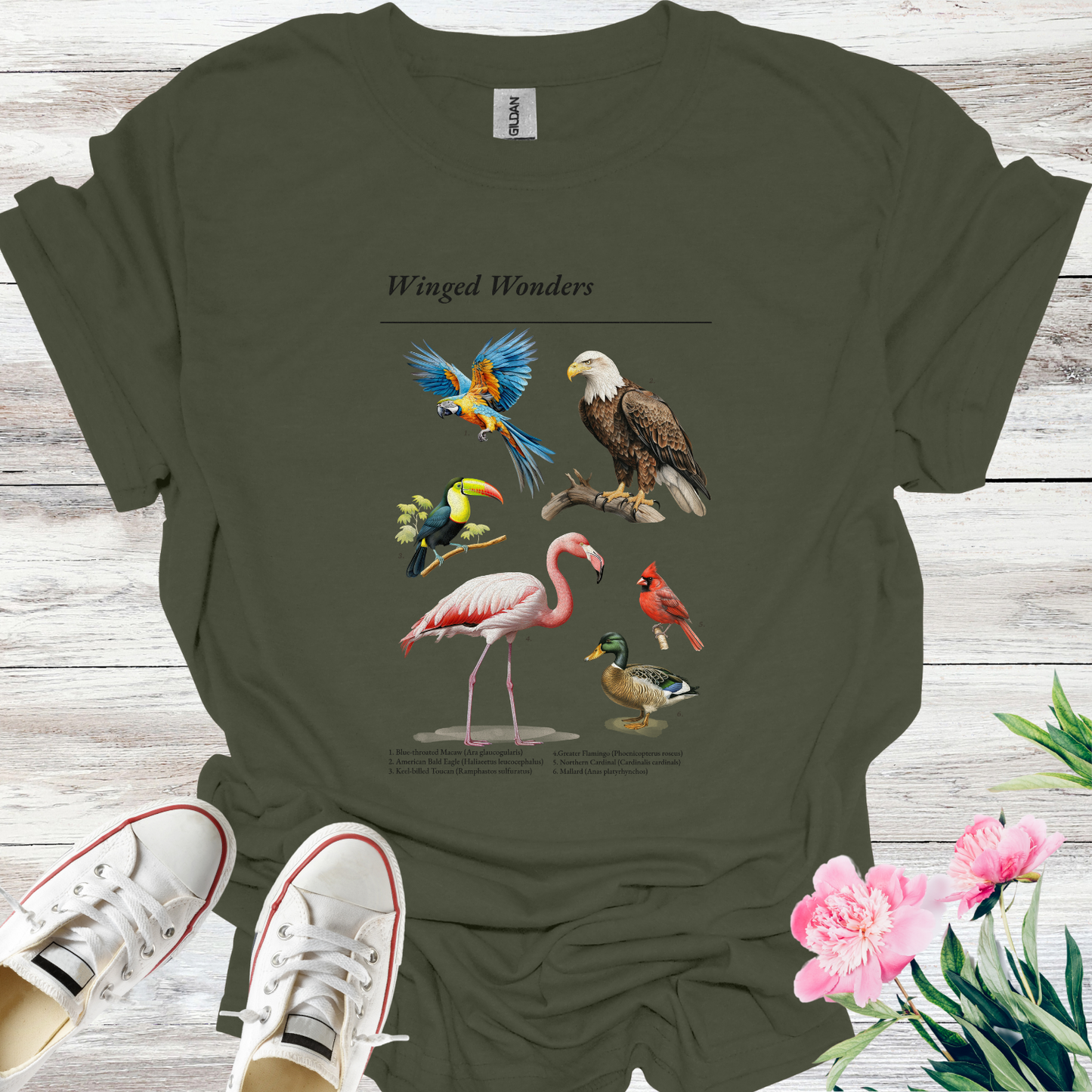 Winged Wonders T-shirts / Birdwatching T-shirt