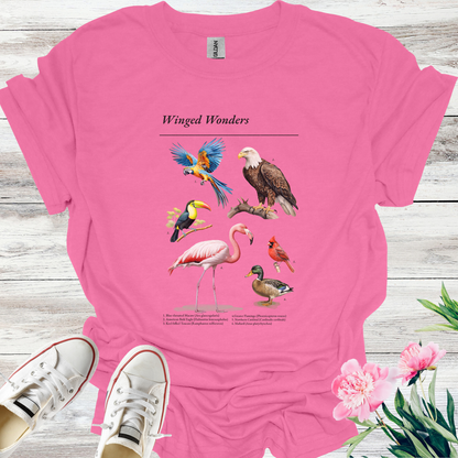 Winged Wonders T-shirts / Birdwatching T-shirt