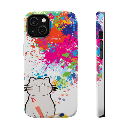 Painting Cat Magnetic Clear Impact Cases / Animal Photography / Crafting Magnetic Tough Cases