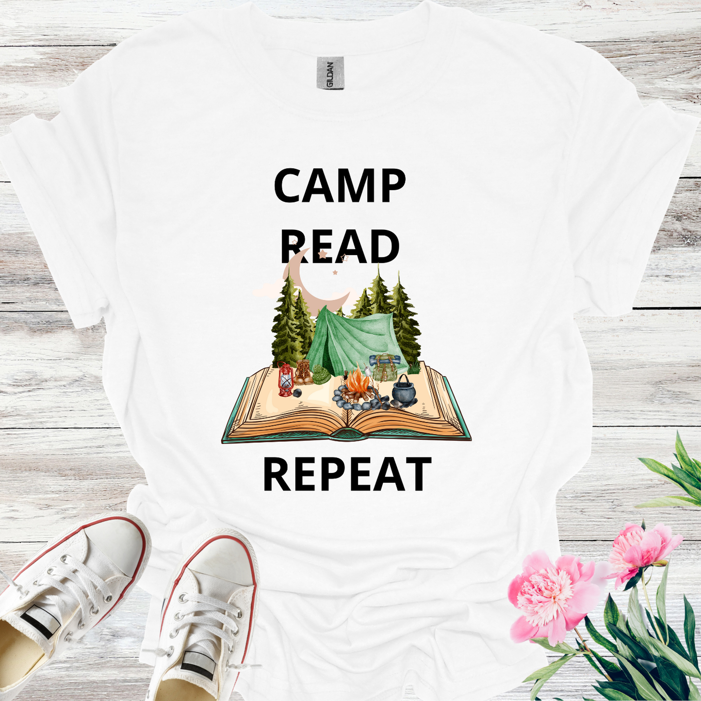 Camp Read Repeat, Reading Camp Shirt, Book Lover Gift Shirt, Weekend Camper, Camp Read A lot,