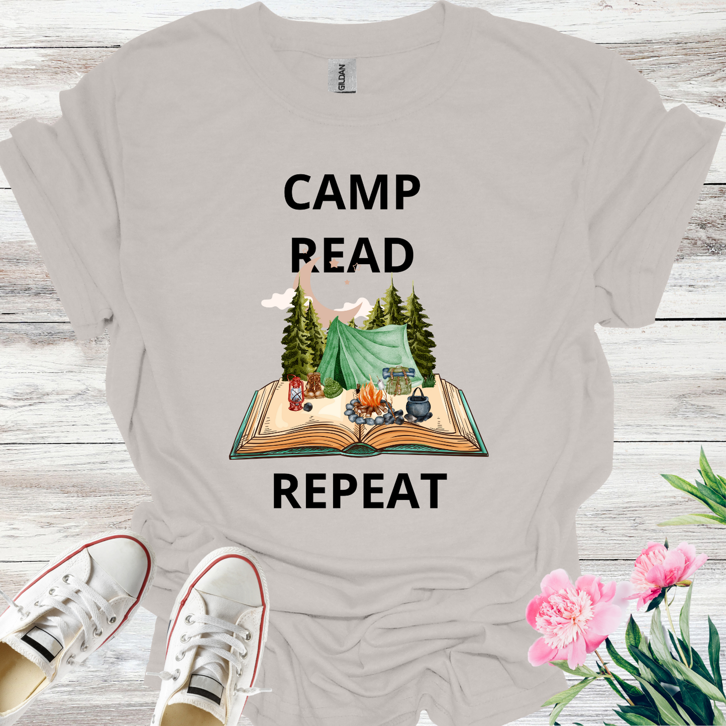 Camp Read Repeat, Reading Camp Shirt, Book Lover Gift Shirt, Weekend Camper, Camp Read A lot,