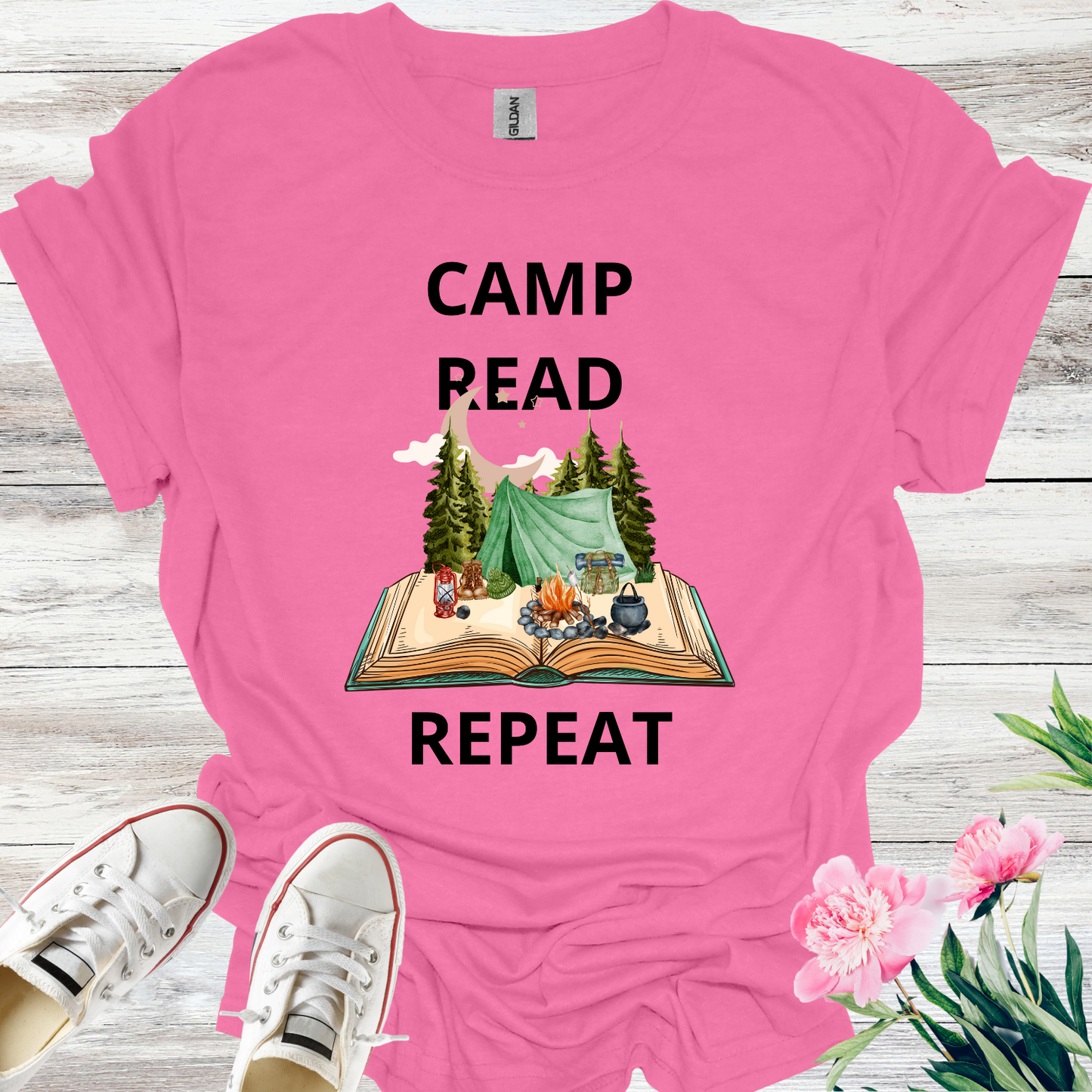 Camp Read Repeat, Reading Camp Shirt, Book Lover Gift Shirt, Weekend Camper, Camp Read A lot,