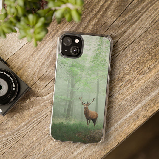 Deer Photography Magnetic Clear Impact Cases / Animal Photography / Majestic Stag MagSafe Phone Case