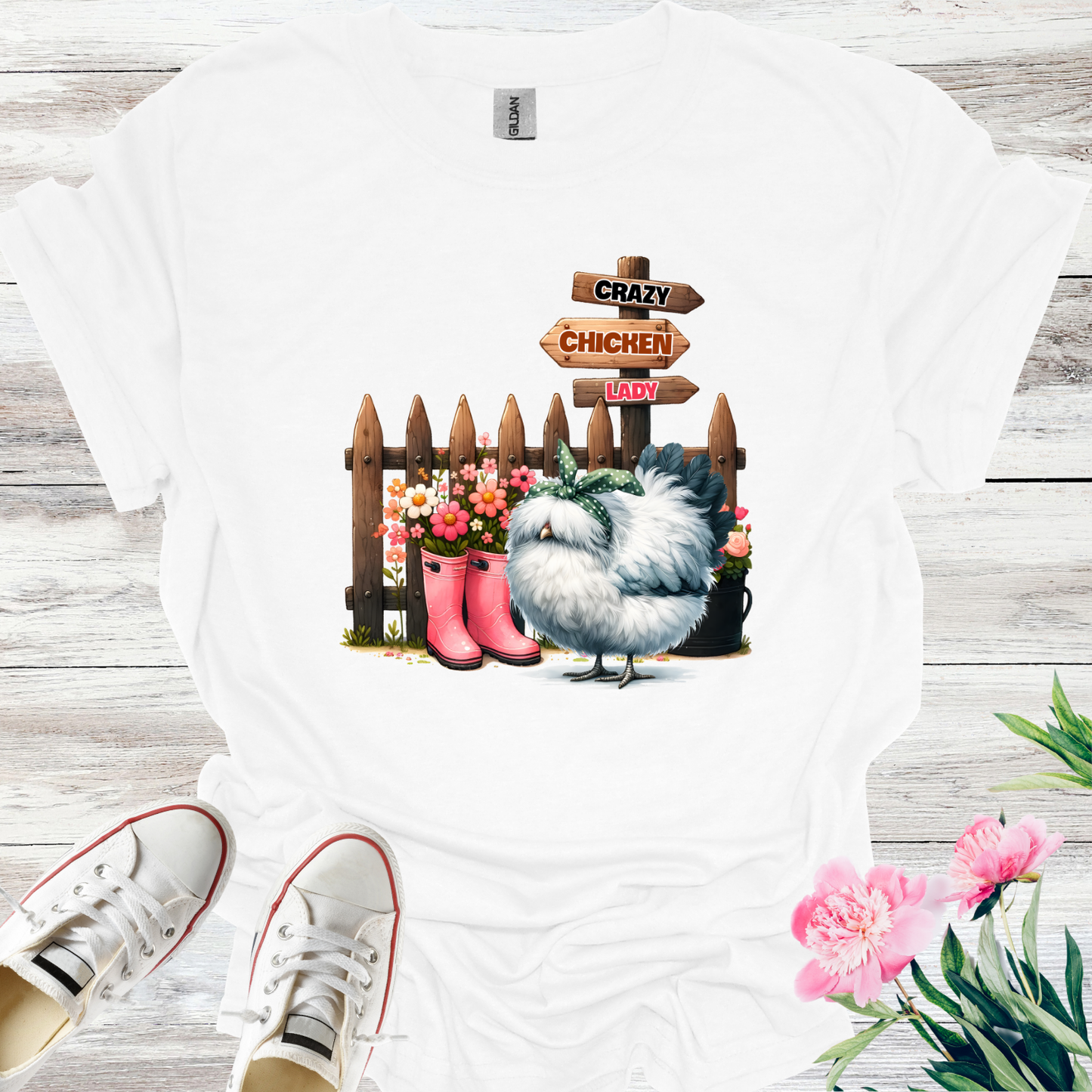 Crazy Chicken Lady T-Shirt