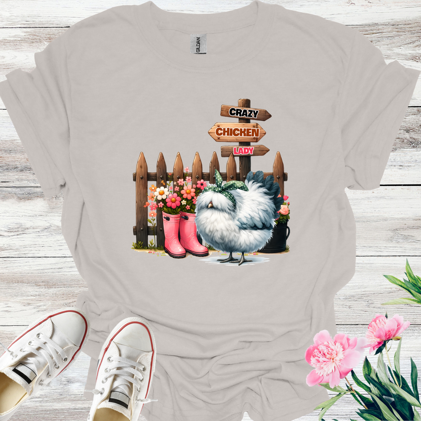 Crazy Chicken Lady T-Shirt