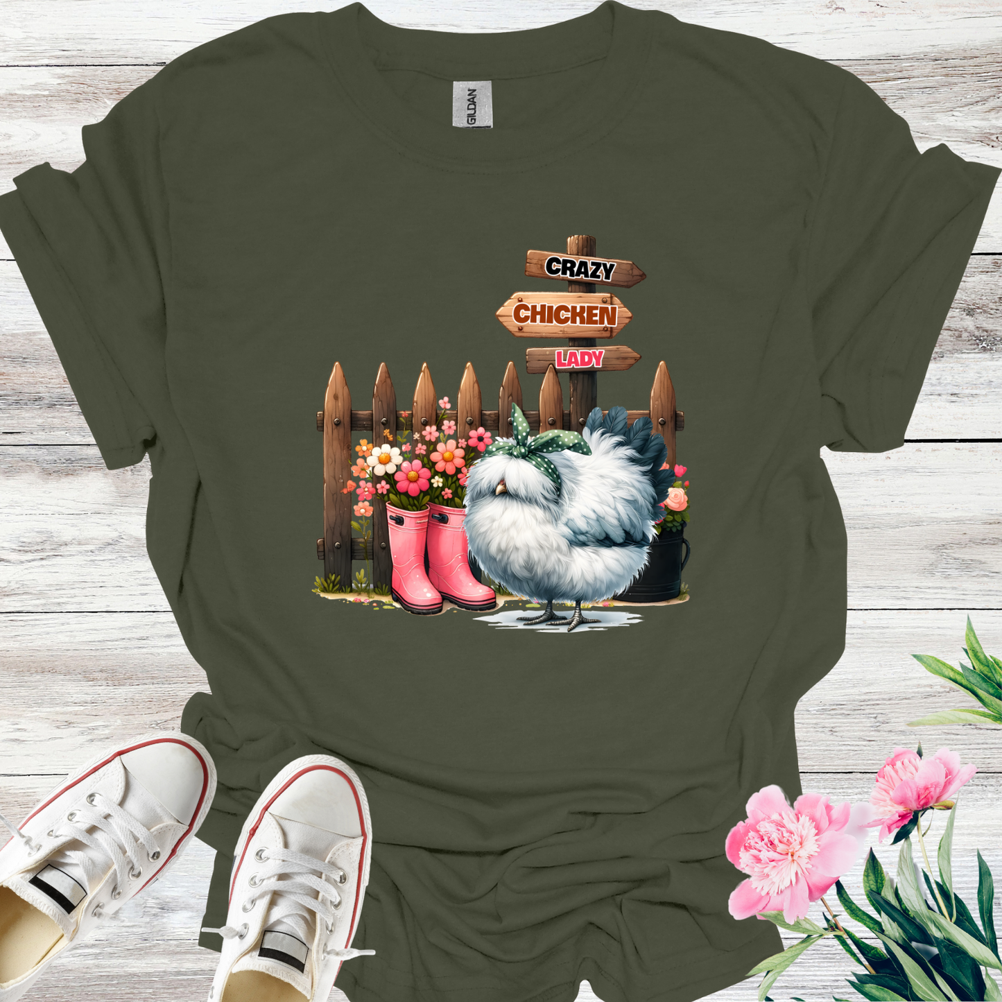 Crazy Chicken Lady T-Shirt