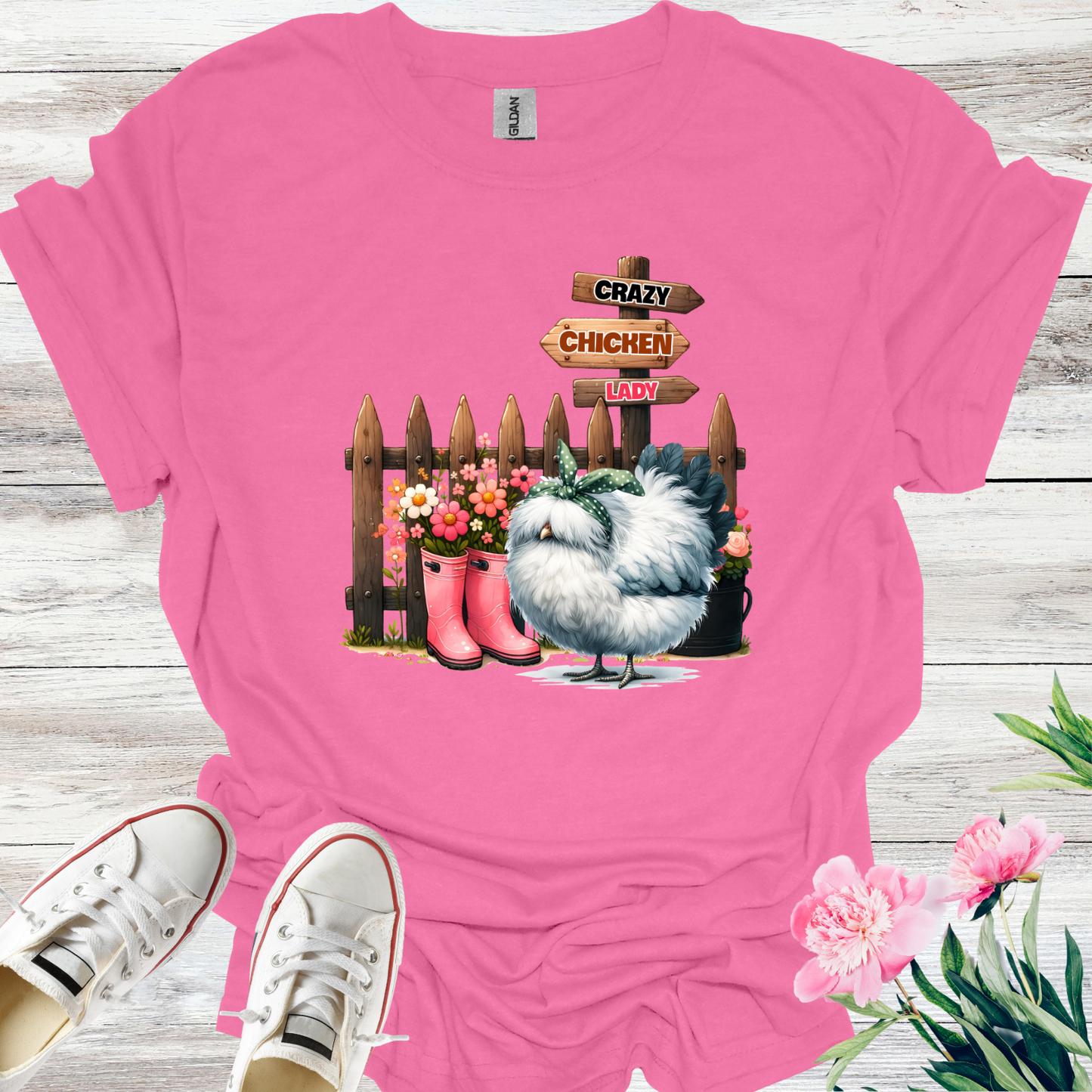 Crazy Chicken Lady T-Shirt