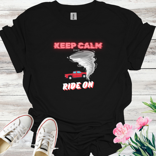 Keep Calm and Ride On Twister T-Shirt