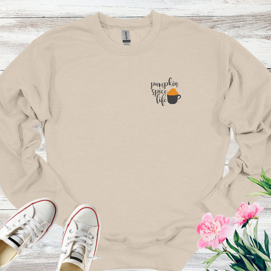 Pumpkin Spice Life Crewneck Sweatshirt Pumpkin Spice/ Pumpkin Spice Latte Starbucks / Pumpkin Spice Season